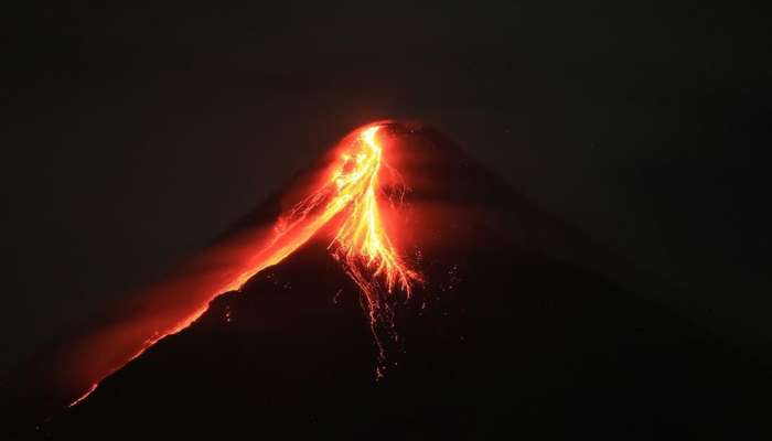 Mayon Volcano Spews Lava Down Its Slopes In The Philippines Times Of Oman