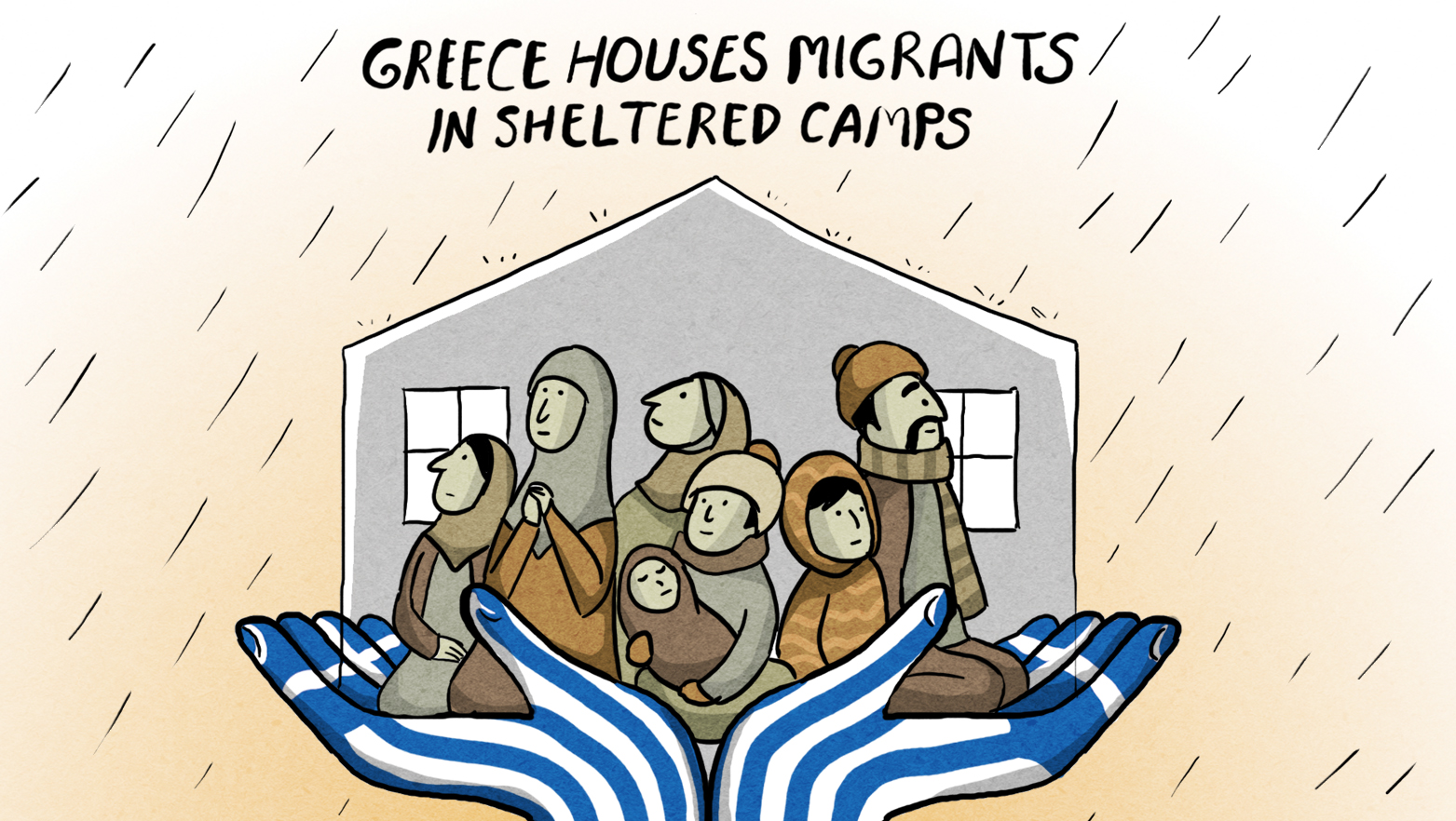 Greece houses migrants in sheltered camps