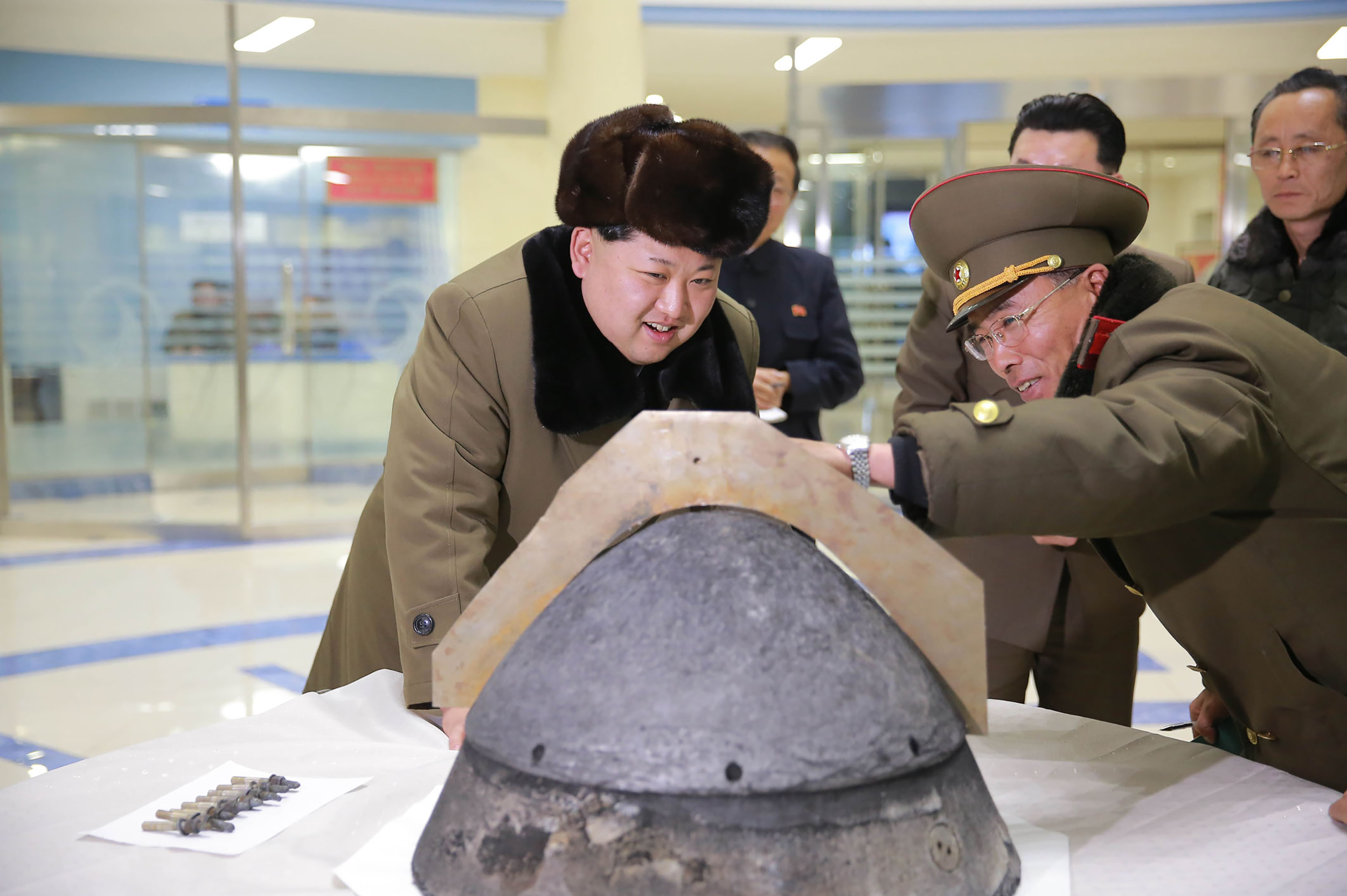 North Korean leader says will soon test nuclear warhead