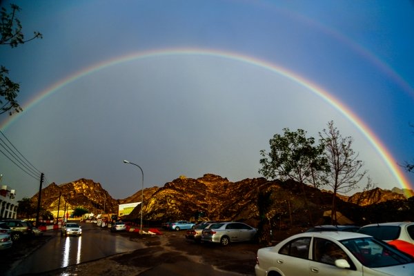 Oman weather: Rain, rainbow delight Muscat residents