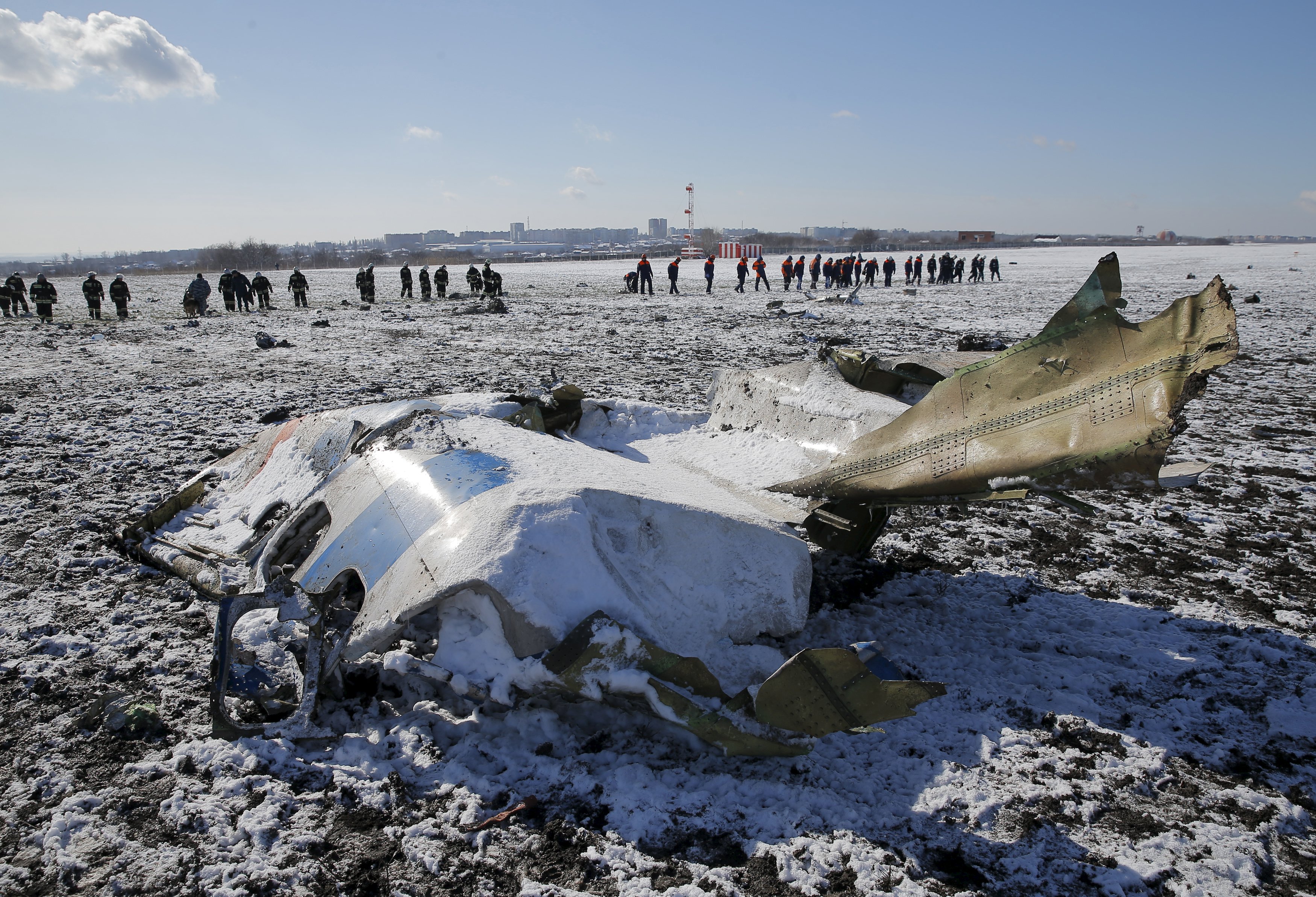 أضرار جسيمة بالصندوقين الأسودين لطائرة فلاي دبي المنكوبة في روسيا