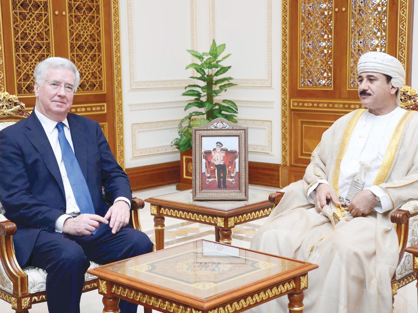 UK Secretary of State for Defence Fallon hails HM, describes Oman as 'peacemaker' in region