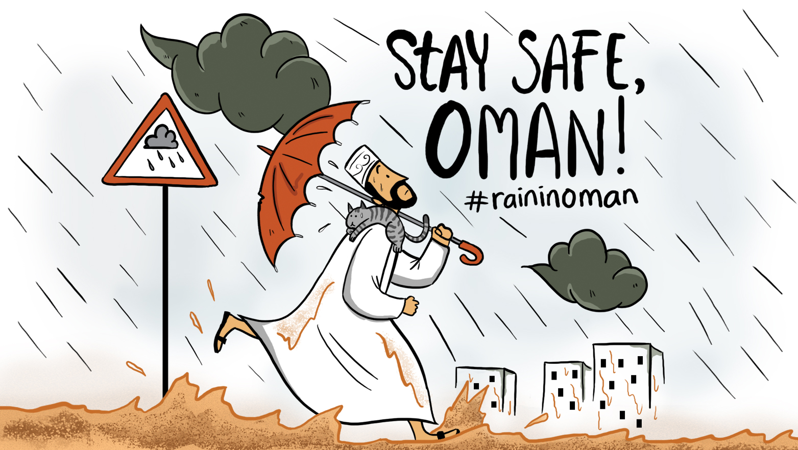Stay safe Oman! #raininoman