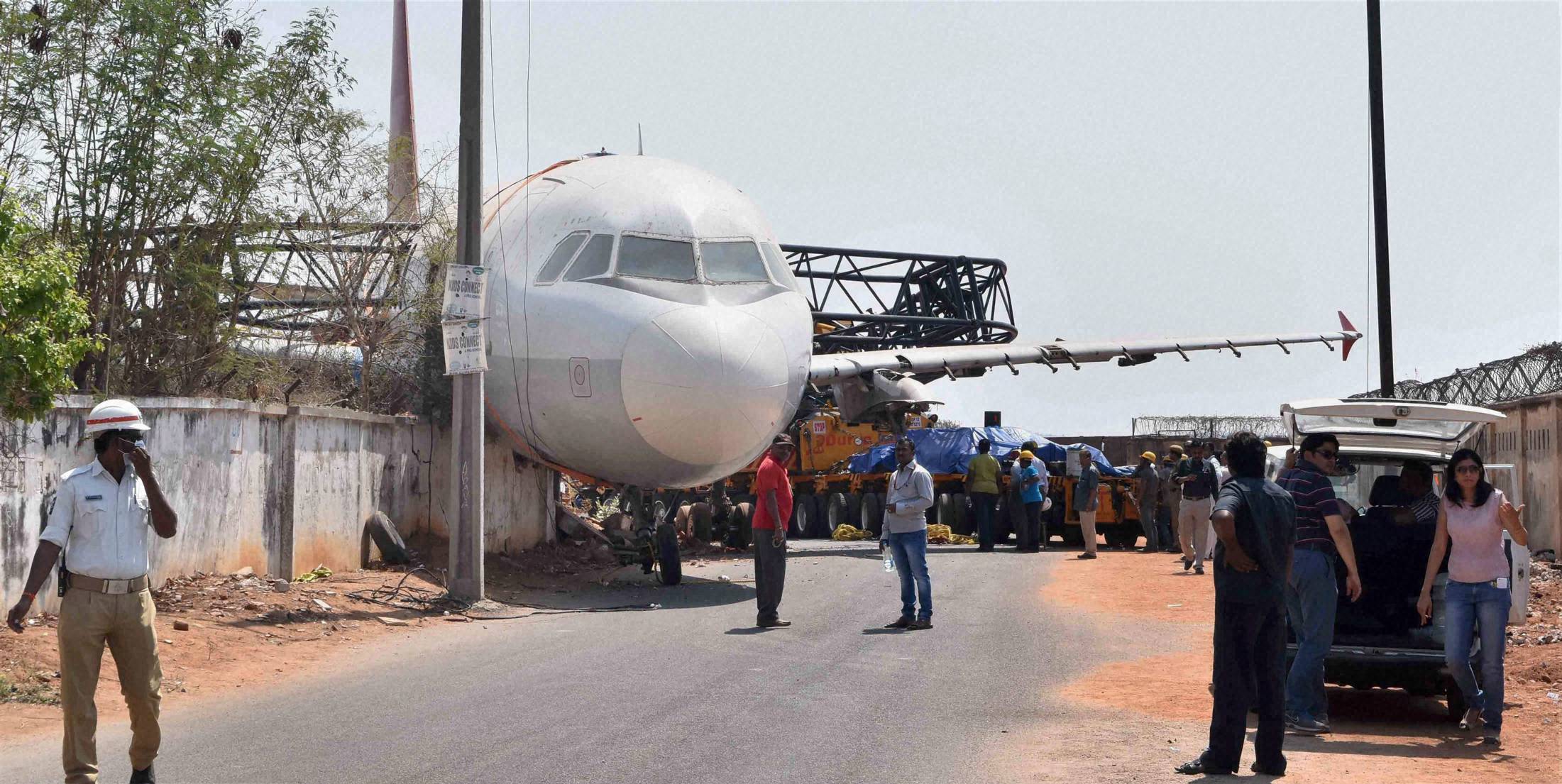 Unused Air India aircraft collapses during road transport