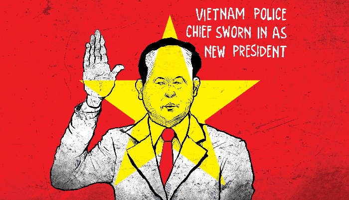 Vietnam police chief sworn in as new president