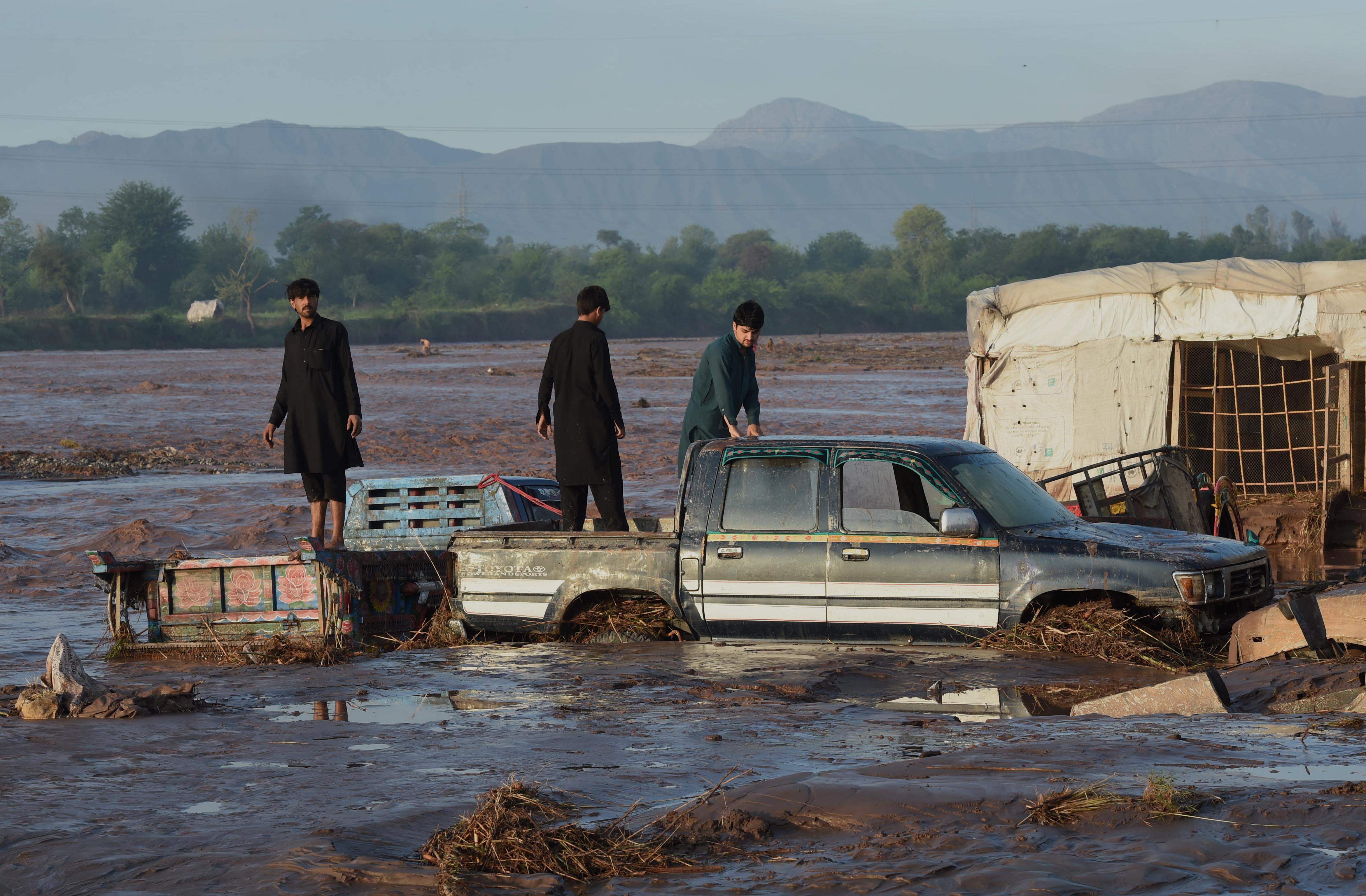 At least 55 killed in flash floods in northern Pakistan