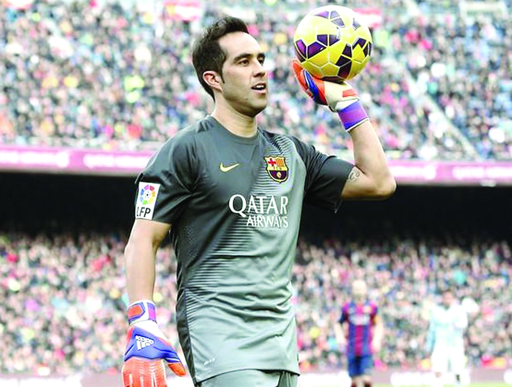 إصابة برافو تثير قلق برشلونة