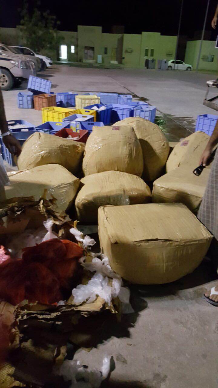 طريقة ذكية لتهريب 2000 رزمة قات عبر حدود السلطنة..تعرف اين ضبط رجال الجمارك عليها