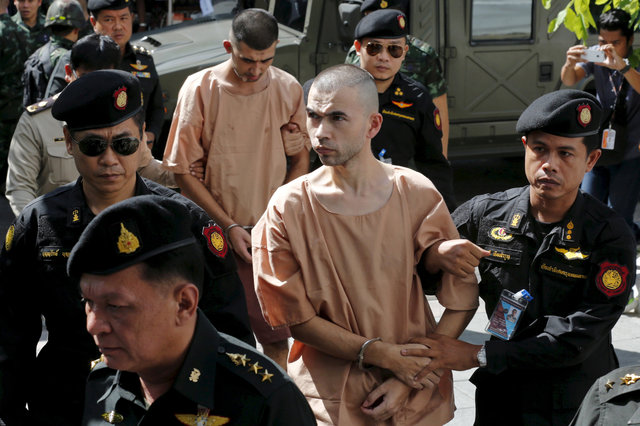 Thailand bomb suspect breaks down, tells media, 'I'm not an animal'