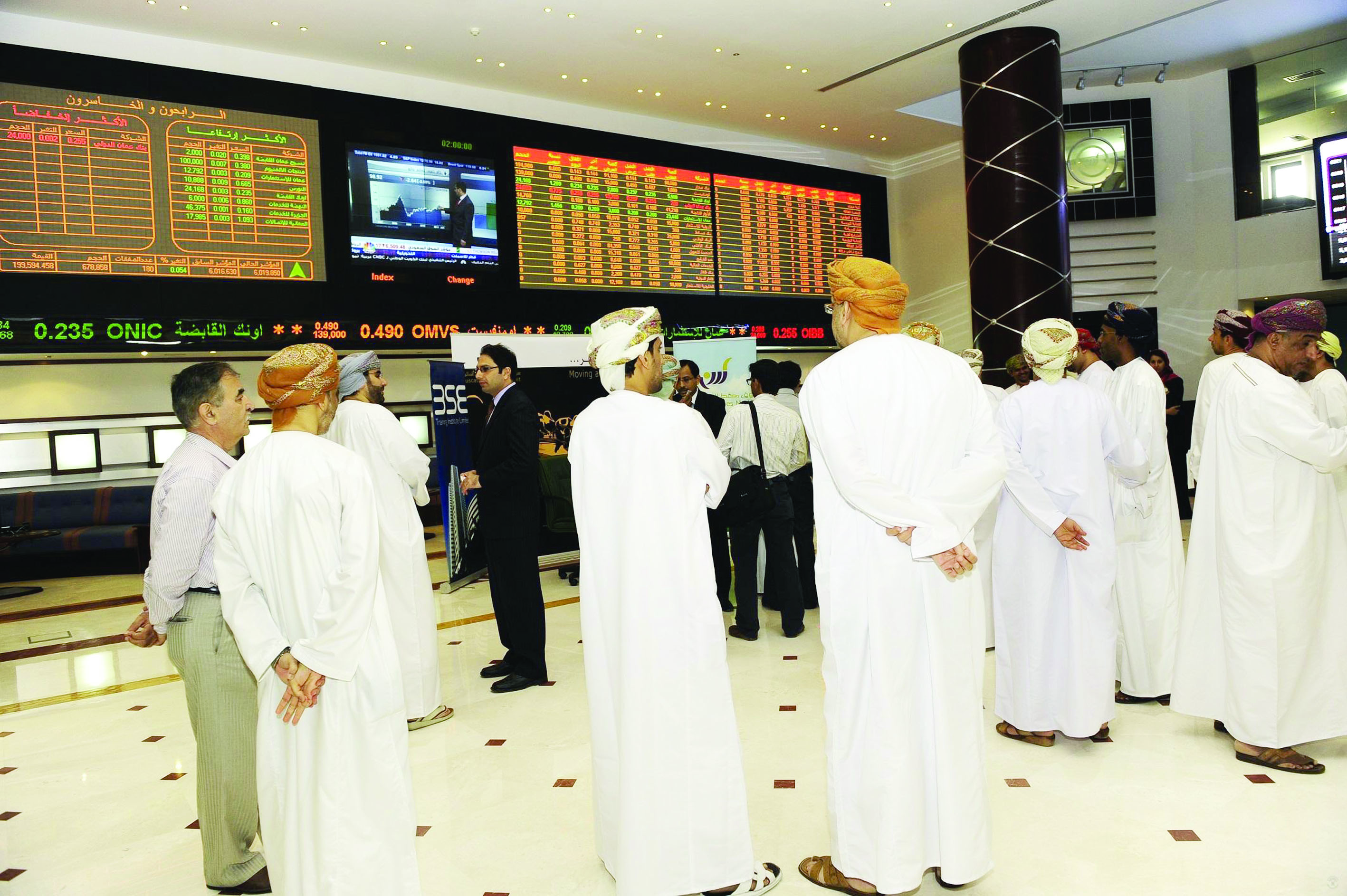 تراجع طفيف لمؤشر سوق مسقط مسجلاً 5959 نقطة