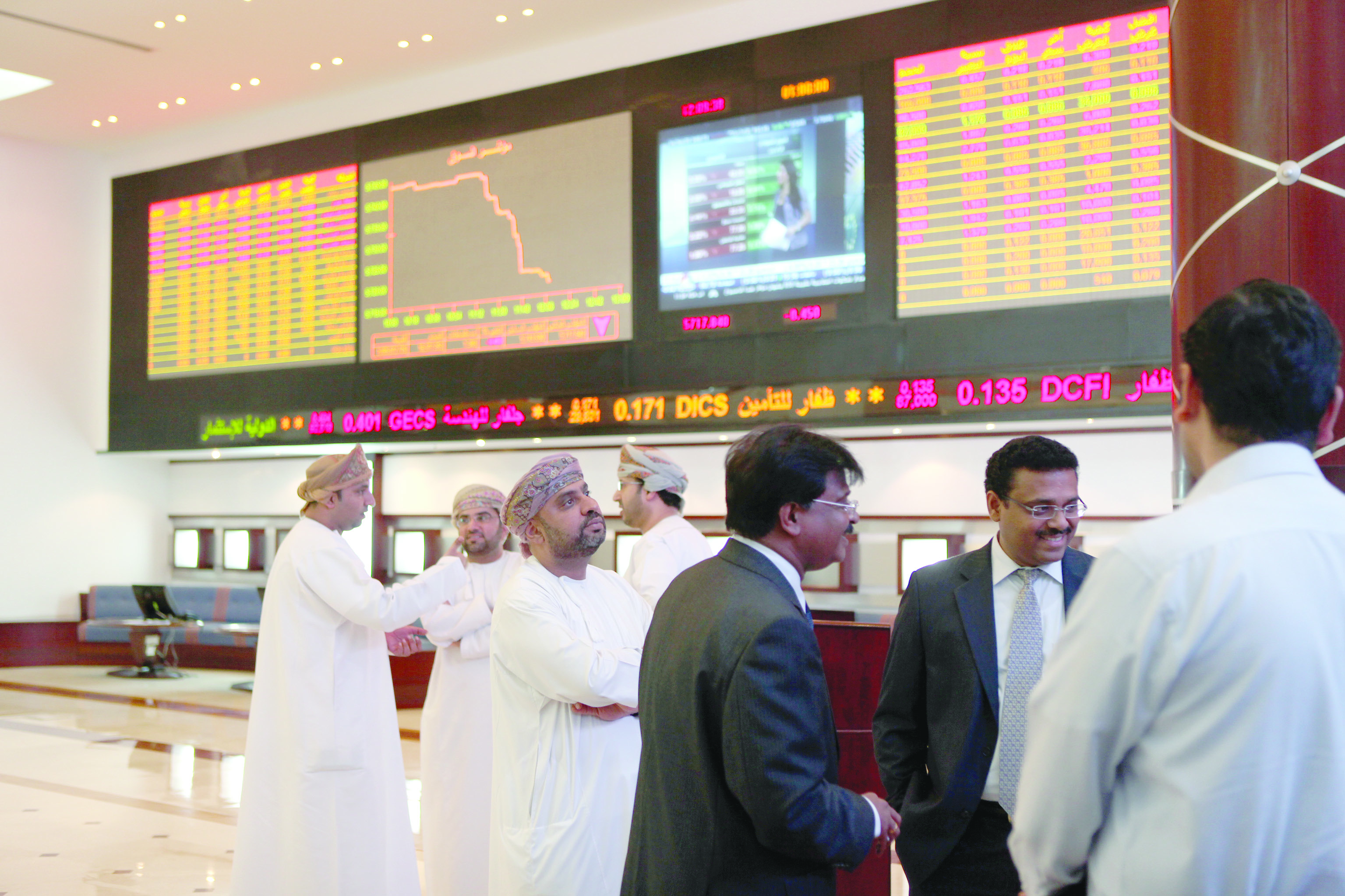 ارتفاع طفيف لمؤشر سوق مسقط