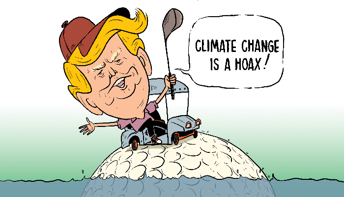 Climate change is a hoax: Trump