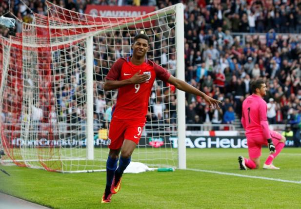 Rashford nets place in record books as England win