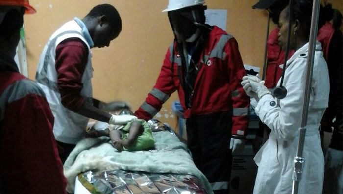 Baby girl pulled out alive three days after Kenya building collapse