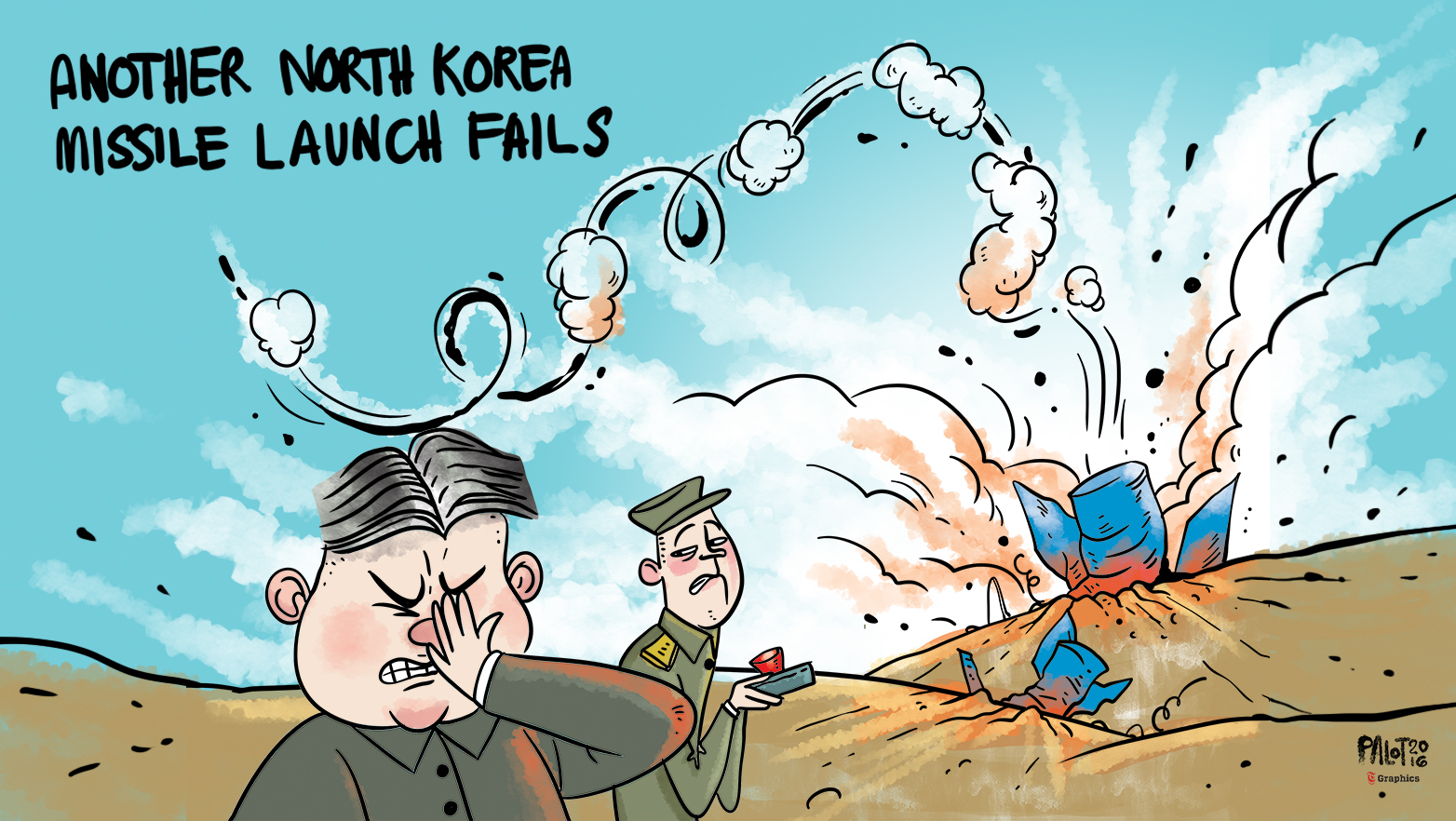 North Korea missile test fails