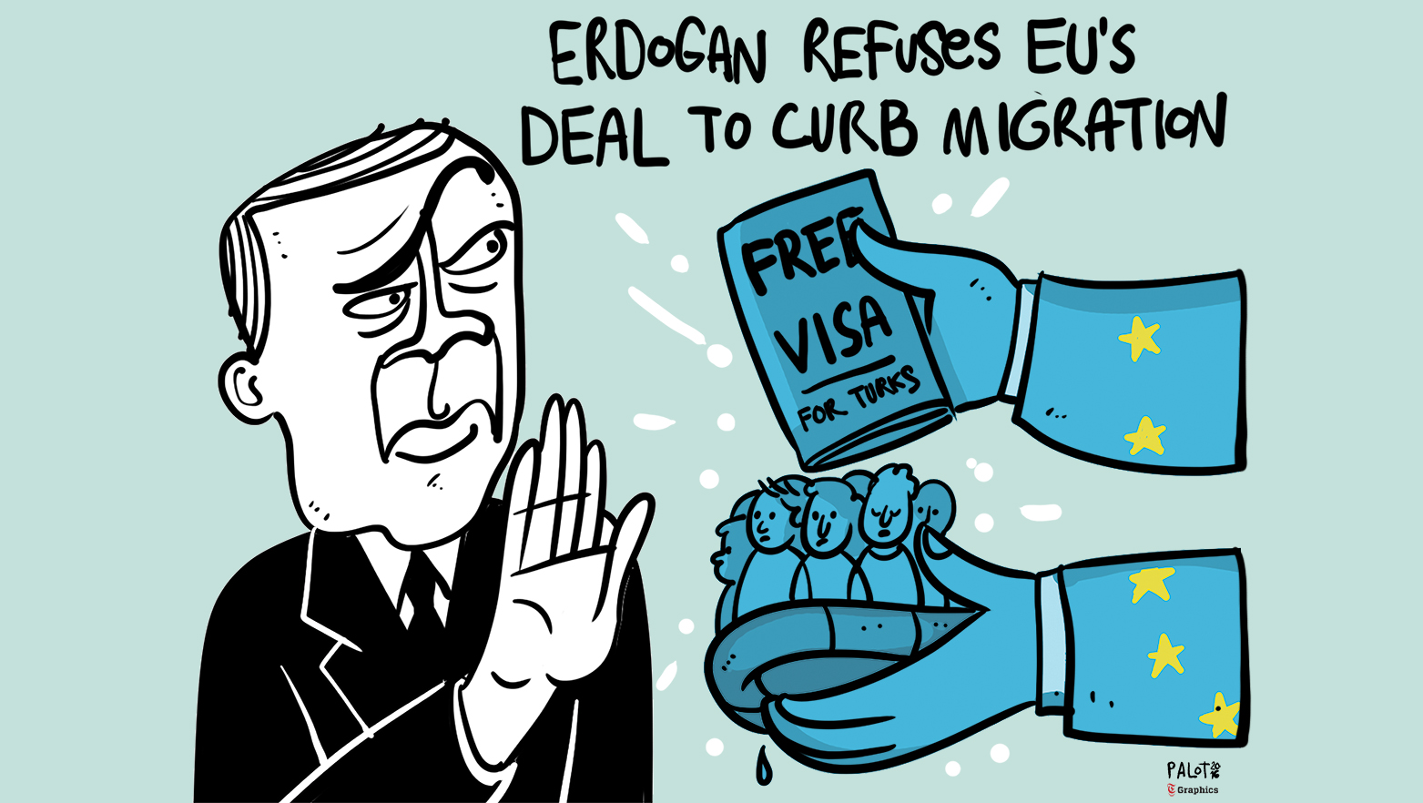 Erdogan refuses EU's deal to curb migration
