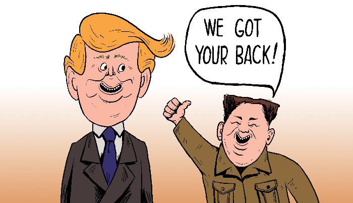 Kim Jong Un praises Donald Trump