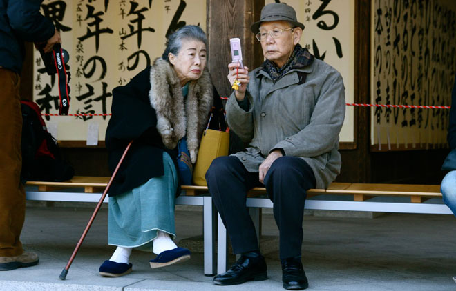 الشيخوخة تتضاعف في اليابان