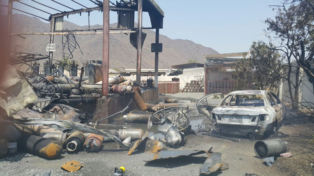 One injured as Oman firefighters put out gas cylinder blaze in Musandam