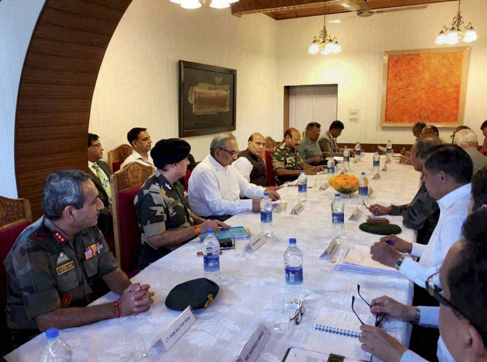 Rajnath chairs meet to review J&K situation