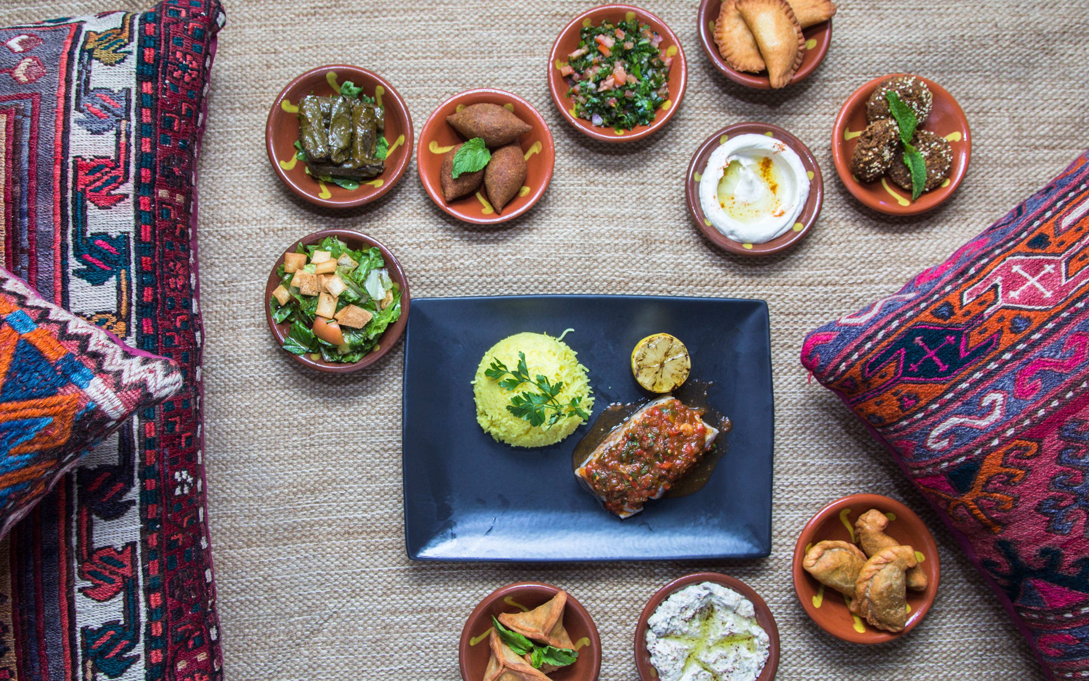 Iftar in a Bedouin style at Chedi Oman