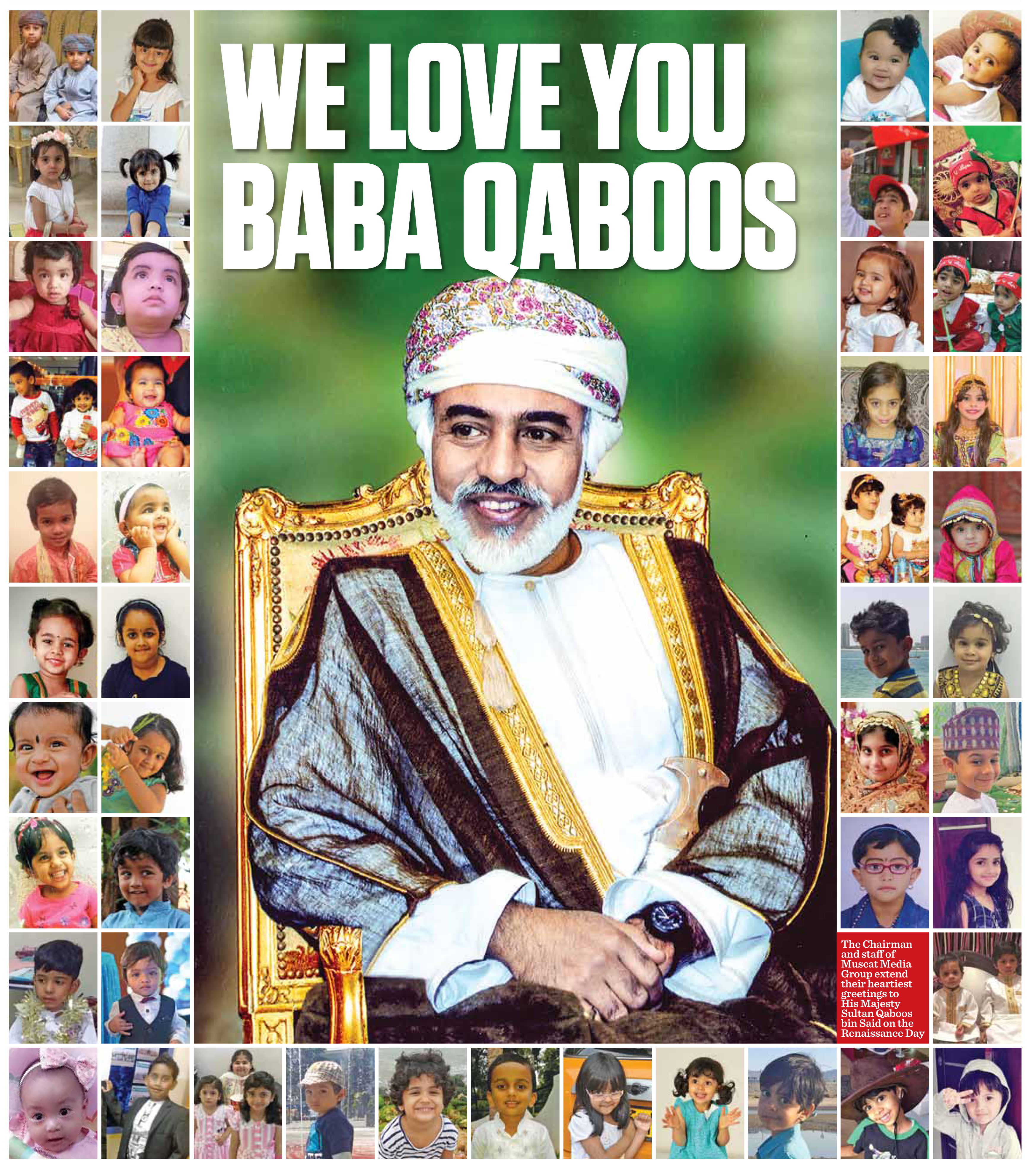 Renaissance Day: We love you Baba Qaboos, say children in Oman