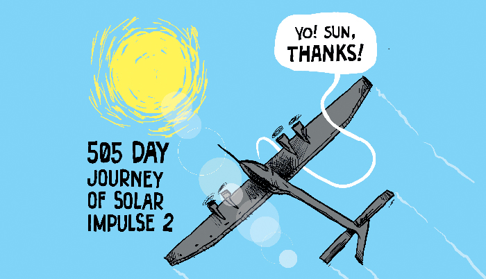 505 day journey of Solar Impulse 2