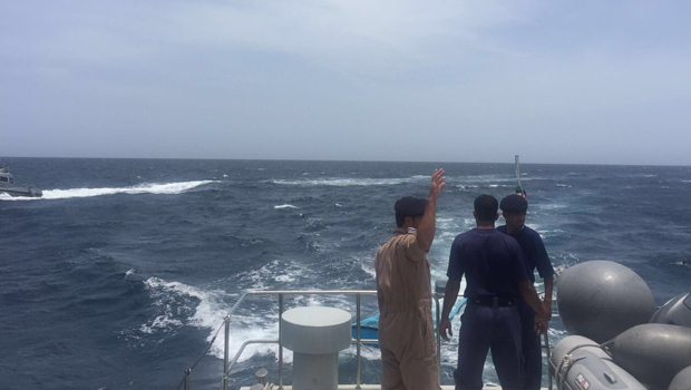 Oman coastguard rescues sailors from sinking boat