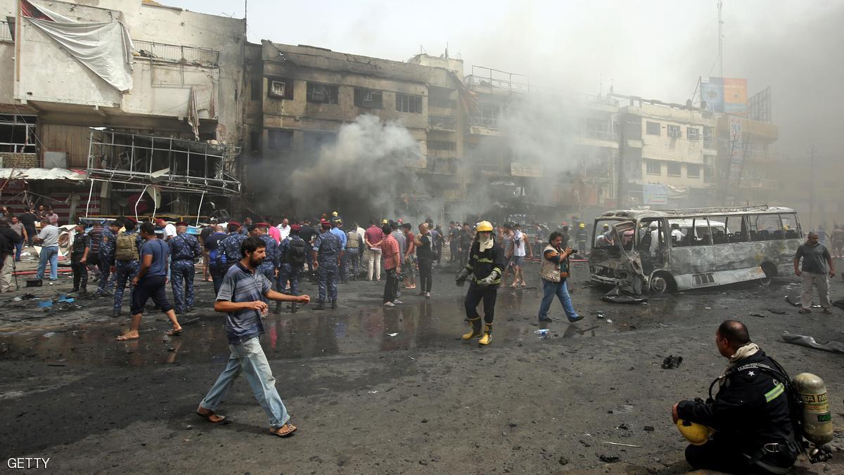 مقتل 82 شخصا في تفجيرين ببغداد