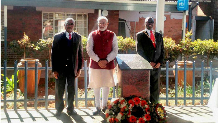 PM retraces Mahatma Gandhi's train journey in South Africa