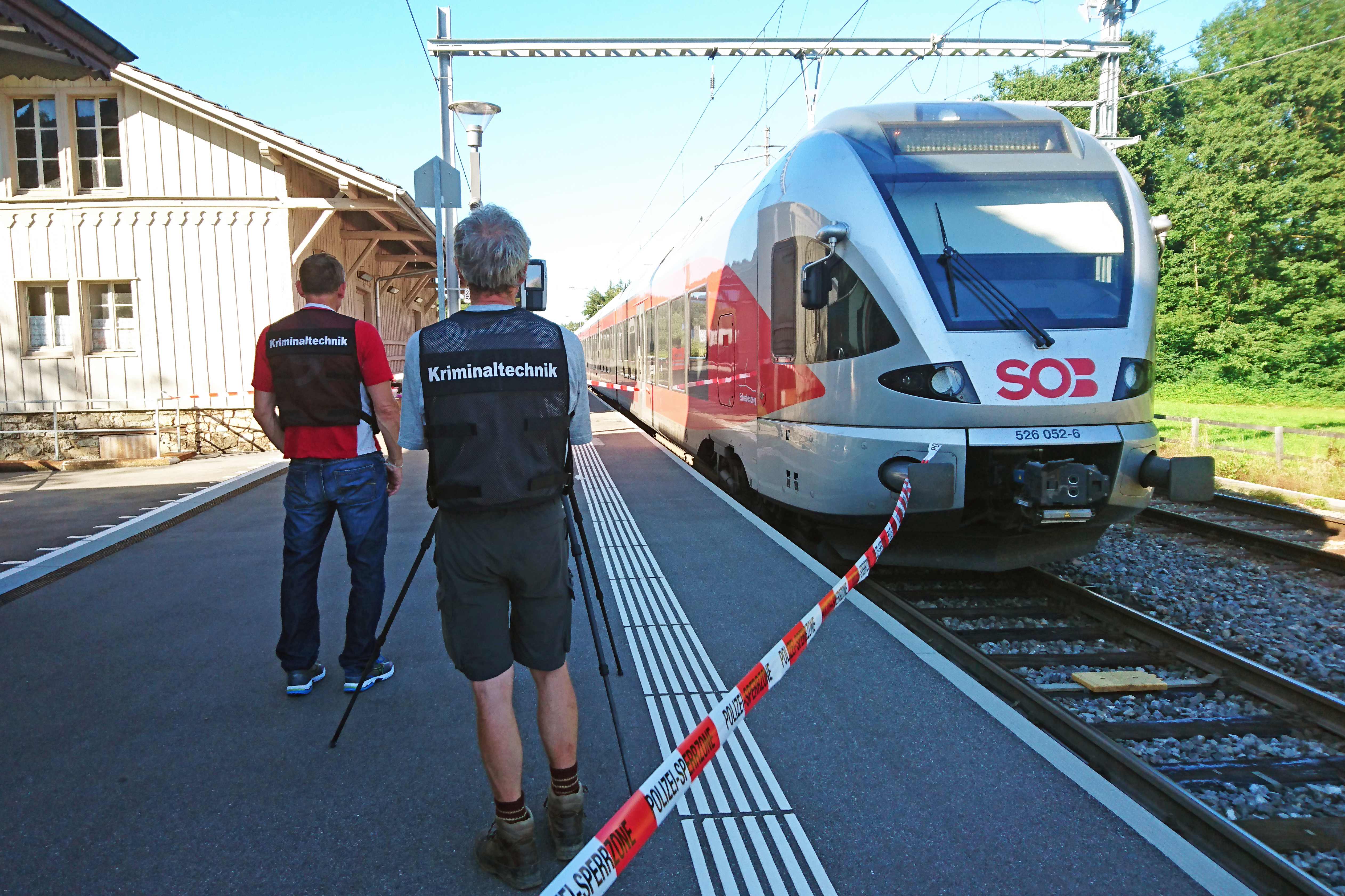 Man with knife, flammable liquid injures 6 on Swiss train