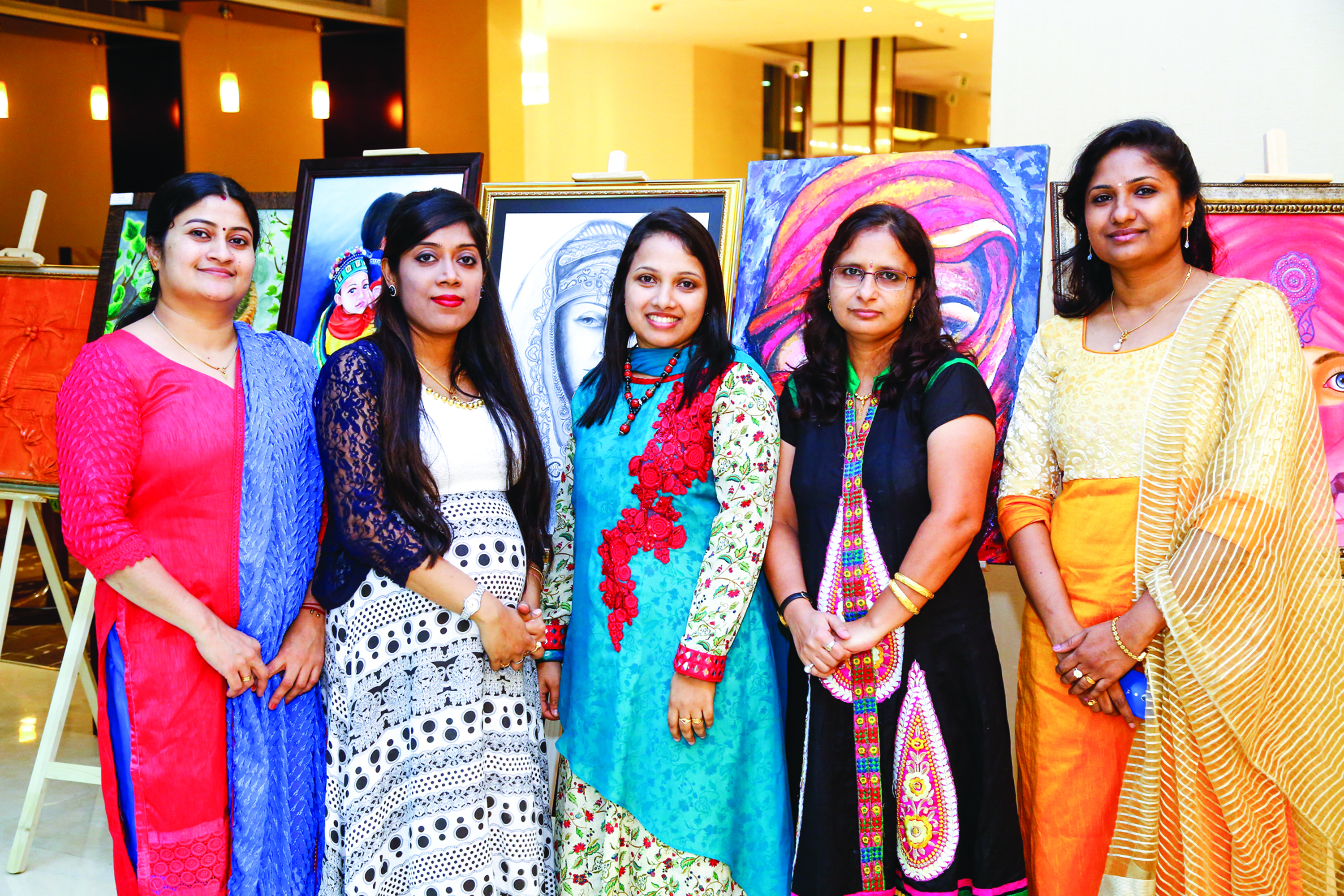 Painting Exhibition by five women artists in Muscat