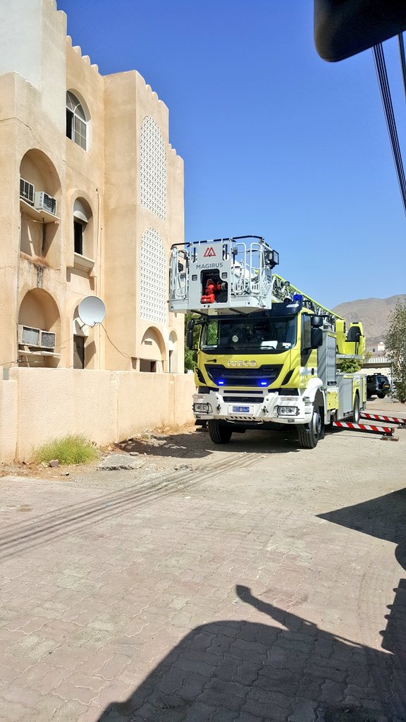 إخماد حريق شب في أحد البنايات بمنطقة الخوير دون تسجيل إصابات