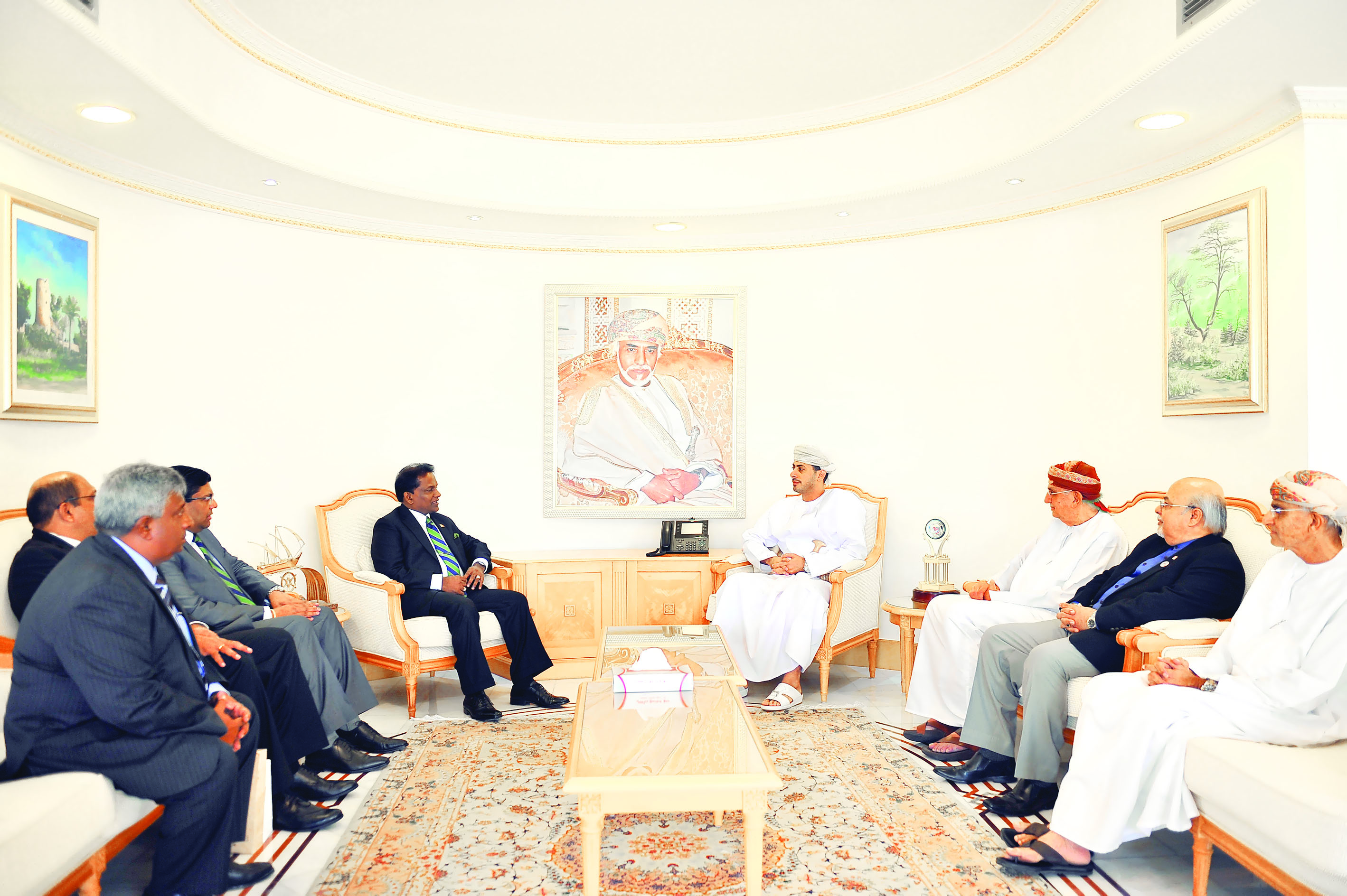 المرضوف يستقبل رئيسالاتحاد السريلانكي للكريكت