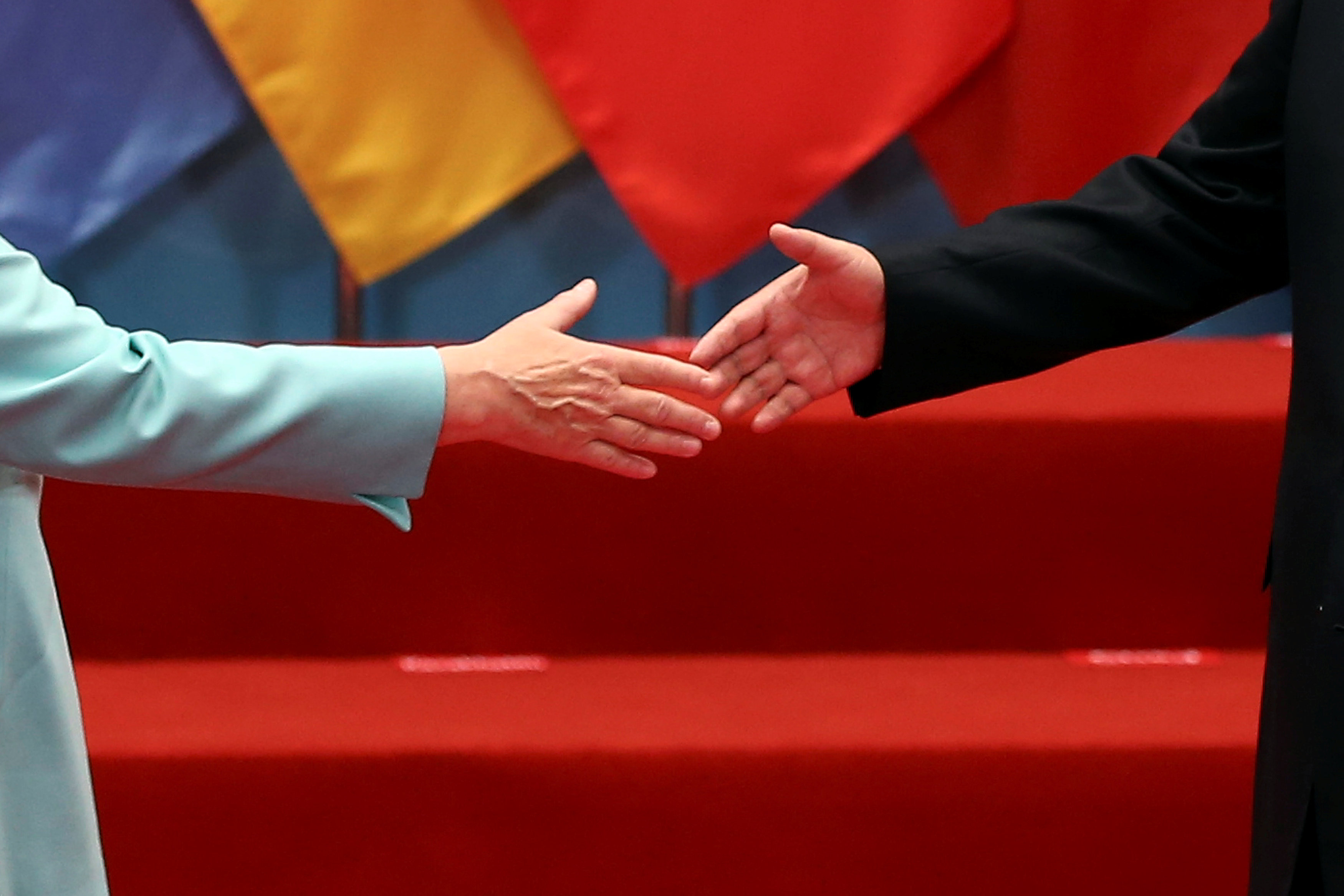 Germany's Merkel has "constructive" bilateral meeting with Erdogan