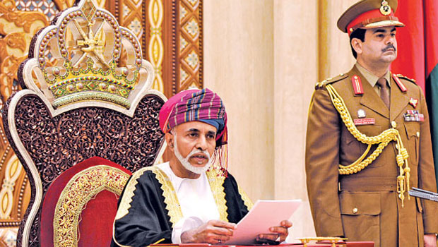 His Majesty Sultan Qaboos receives thanks from Theresa May