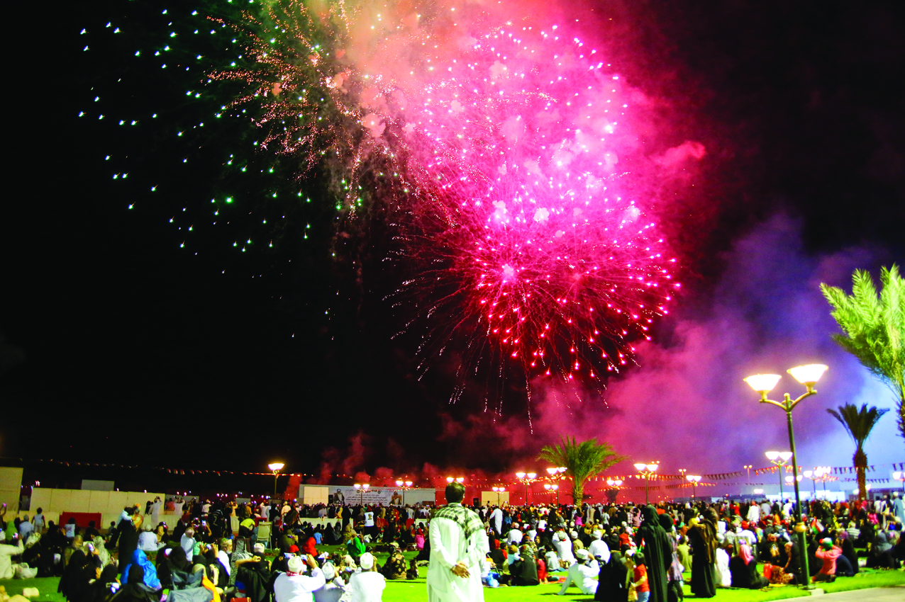 46th National Day fireworks at three places in Oman