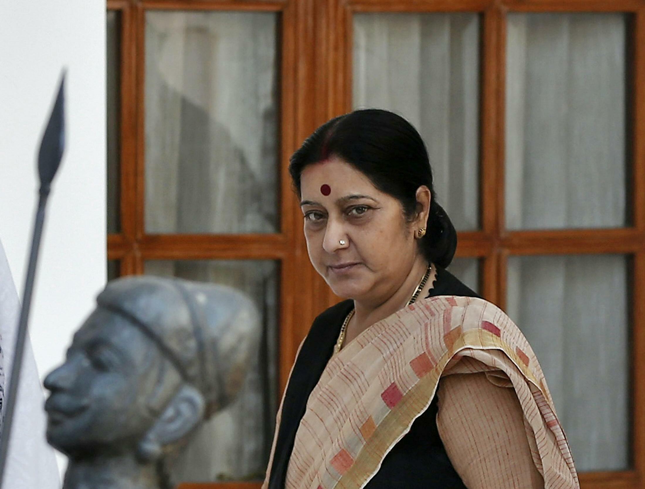 Swaraj undergoing treatment for kidney ailment at AIIMS