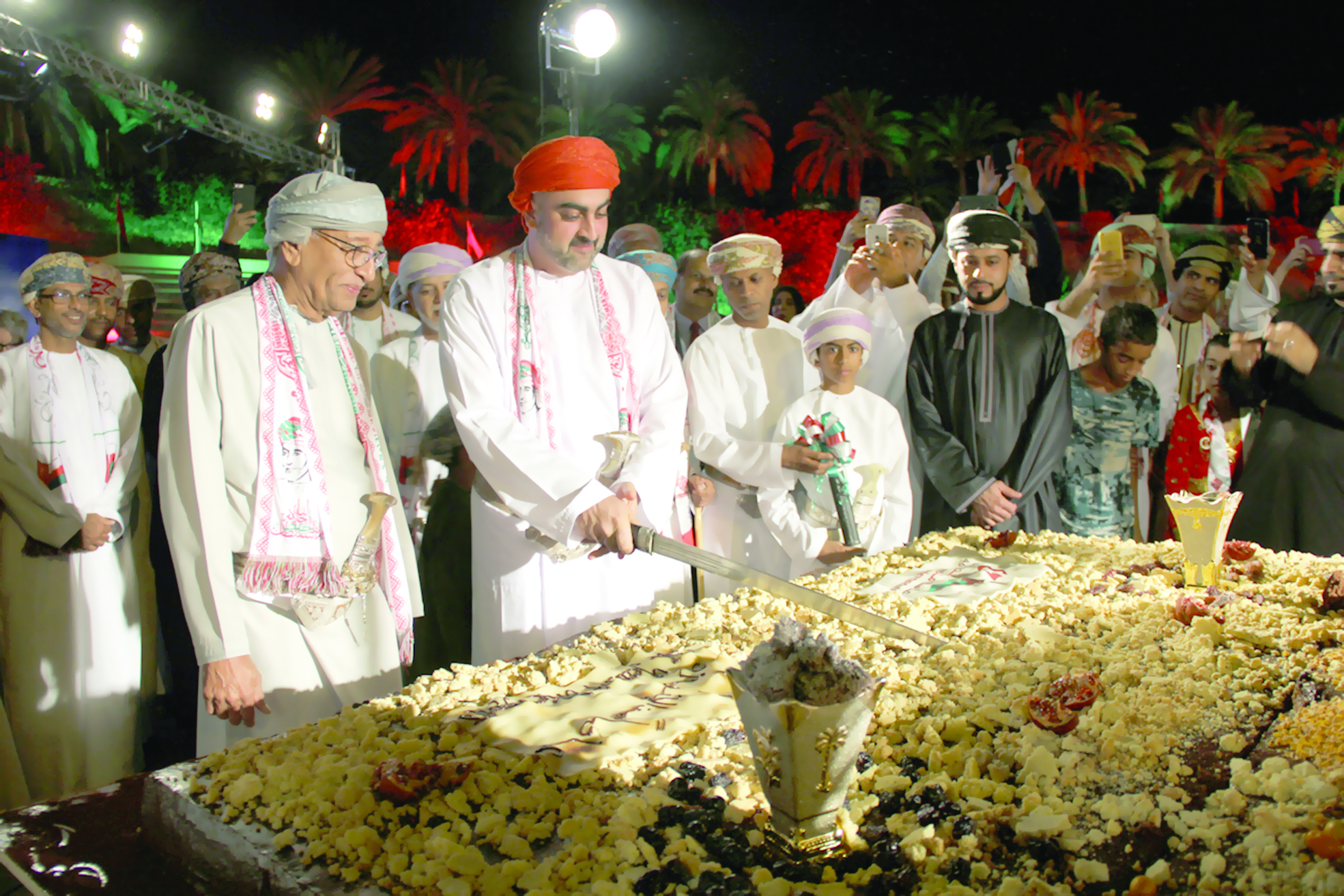 احتفال كبير في منتجع شانجريلا بر الجصة بمناسبة العيد الوطني المجيد