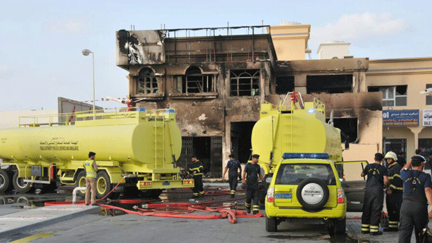 5 injured as blaze engulfs restaurant in Oman