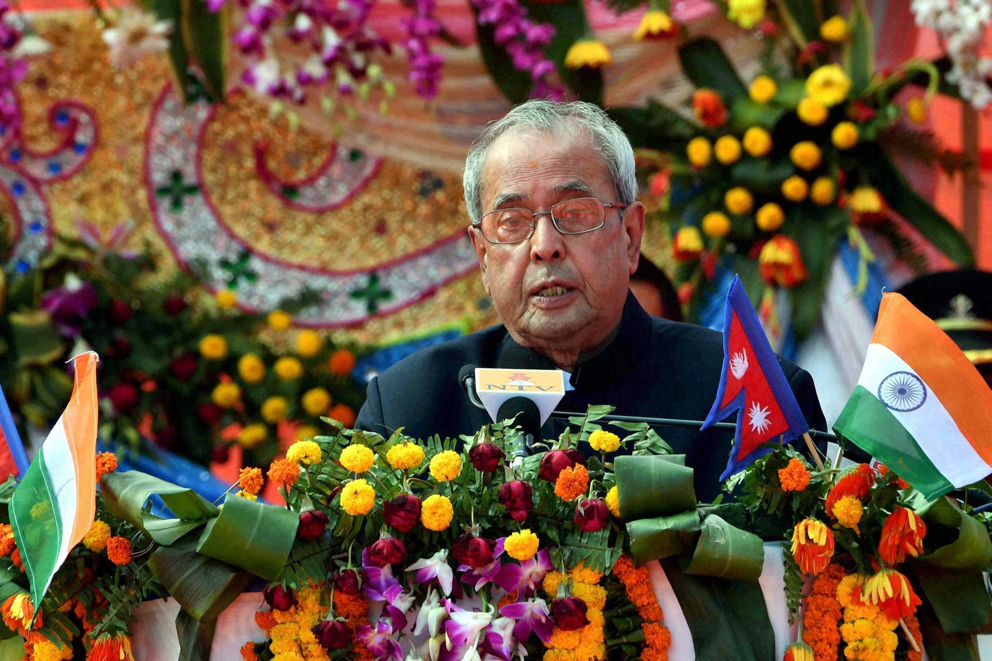 Mukherjee downplays differences in Indo-Nepal relation