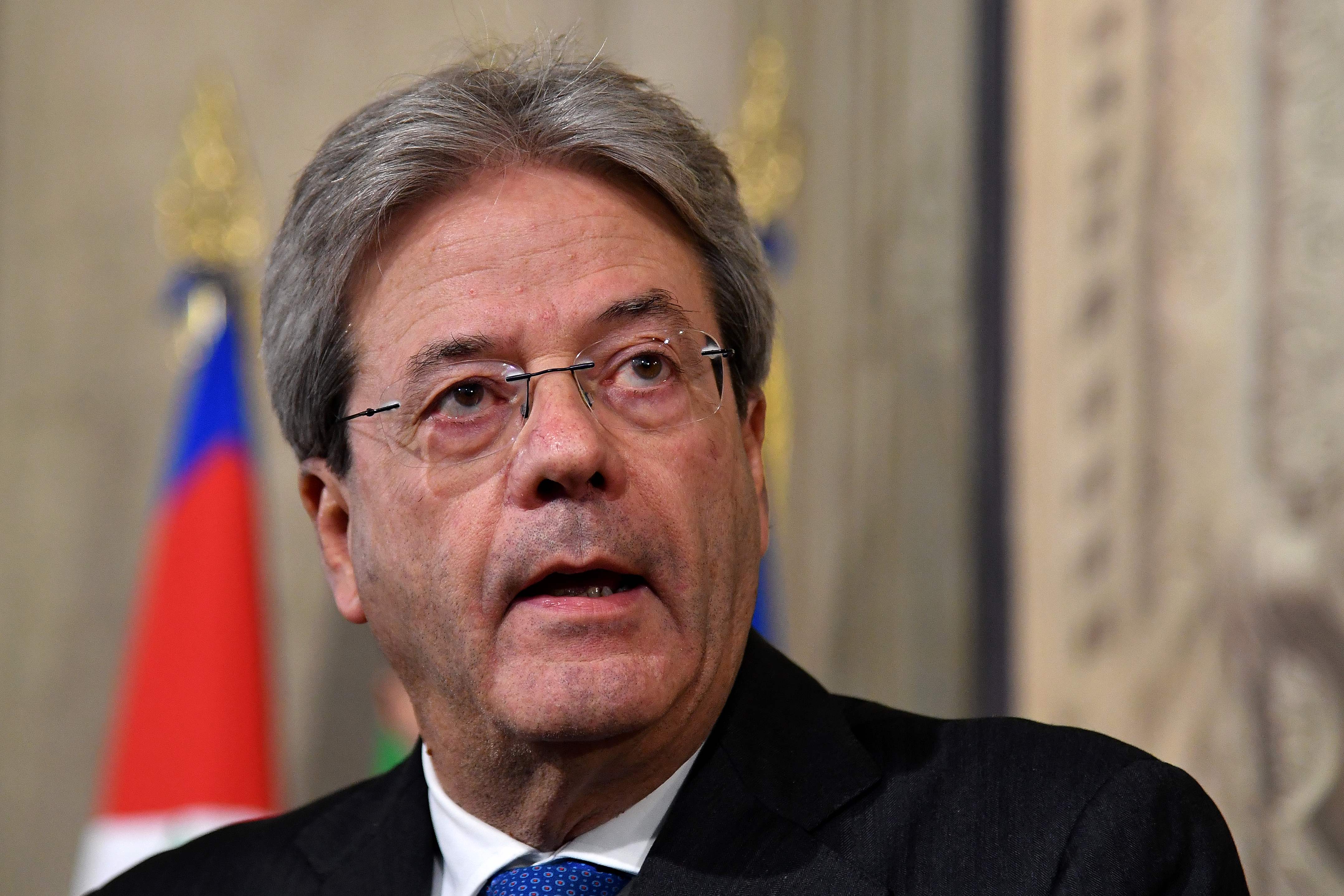 Italian Foreign Minister Gentiloni tries to form government