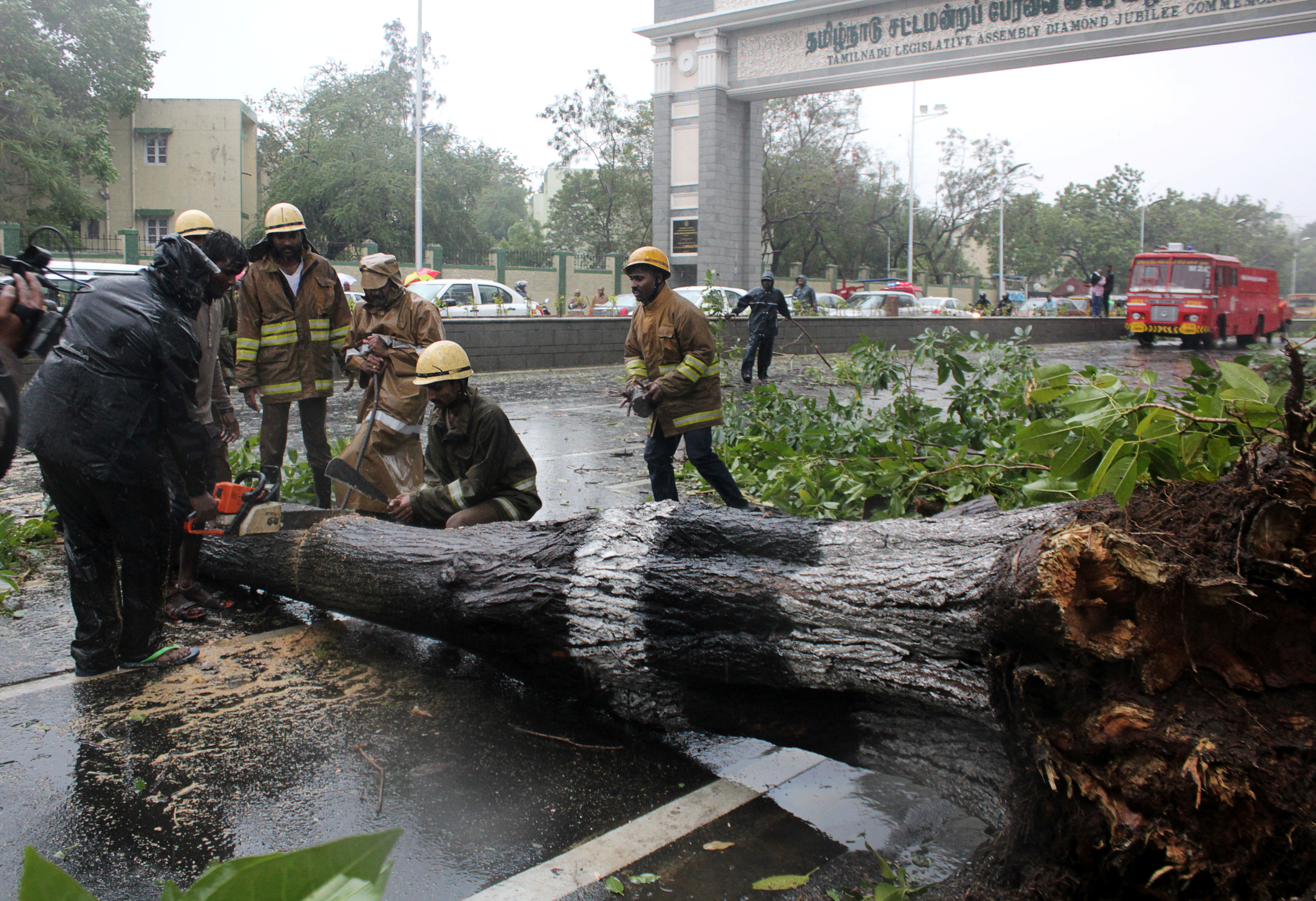In Pictures: Cyclone Vardah strikes Chennai