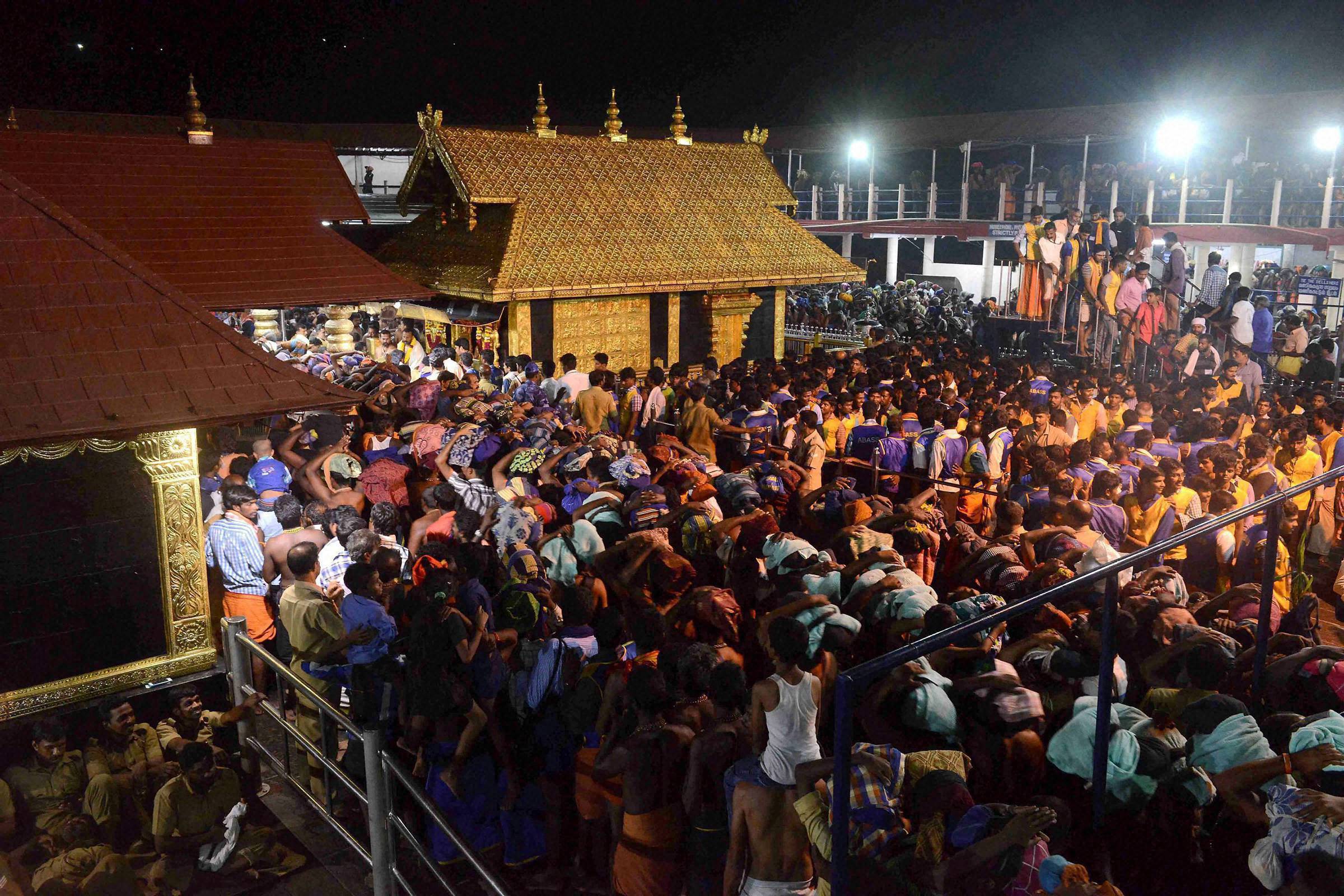 At least 17 pilgrims injured in Sabarimala stampede