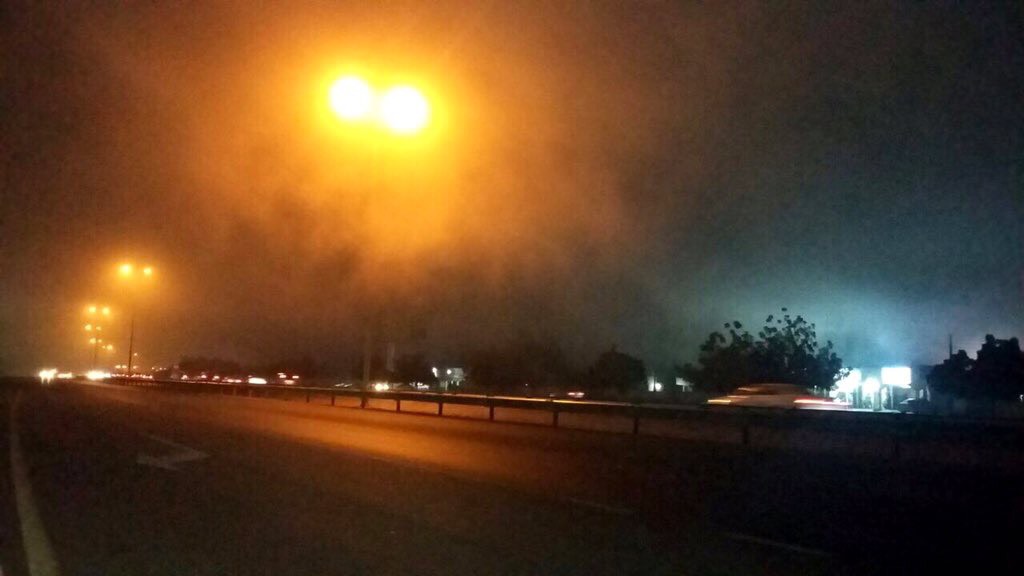 Oman weather: Police tell motorists to drive safely as fog envelops Barka