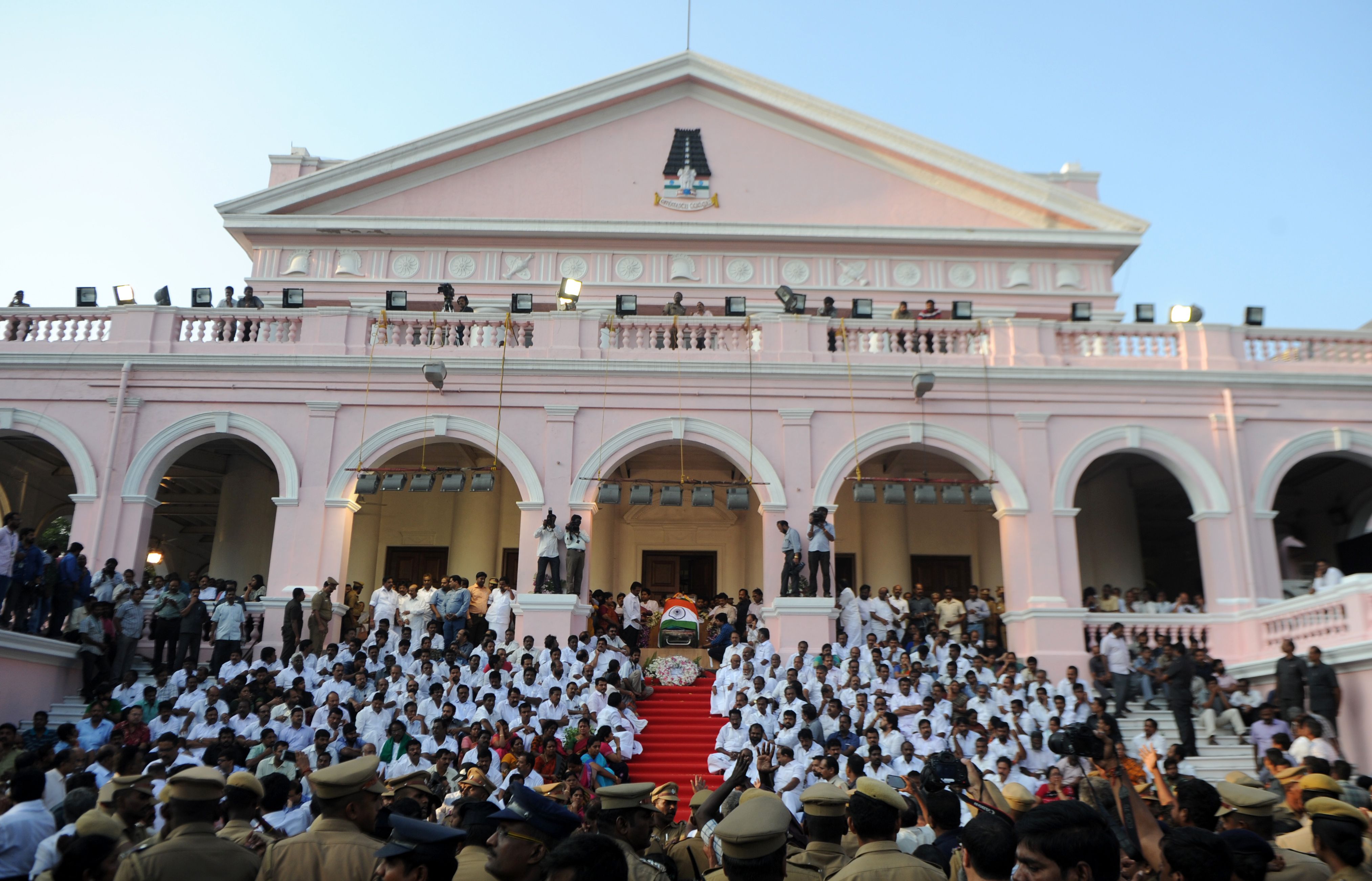 In Pictures: Lakhs gather for a glimpse of Jayalalithaa