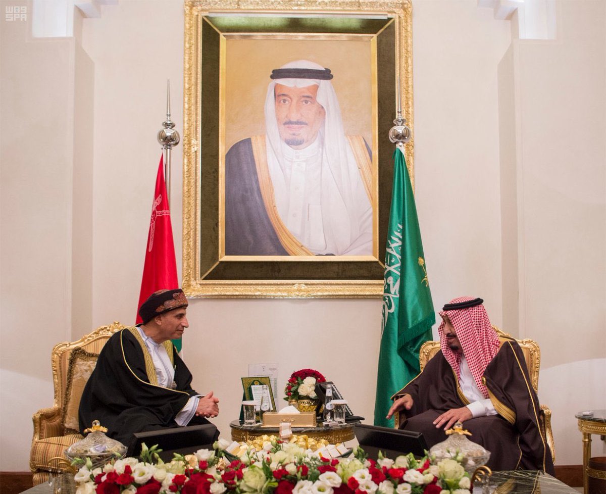 الملك سلمان بن عبدالعزيز يستقبل سمو السيد فهد بن محمود