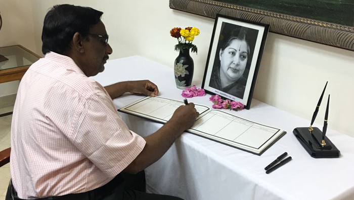 Jayalalithaa demise: Book of condolences opened at Indian embassy in Oman