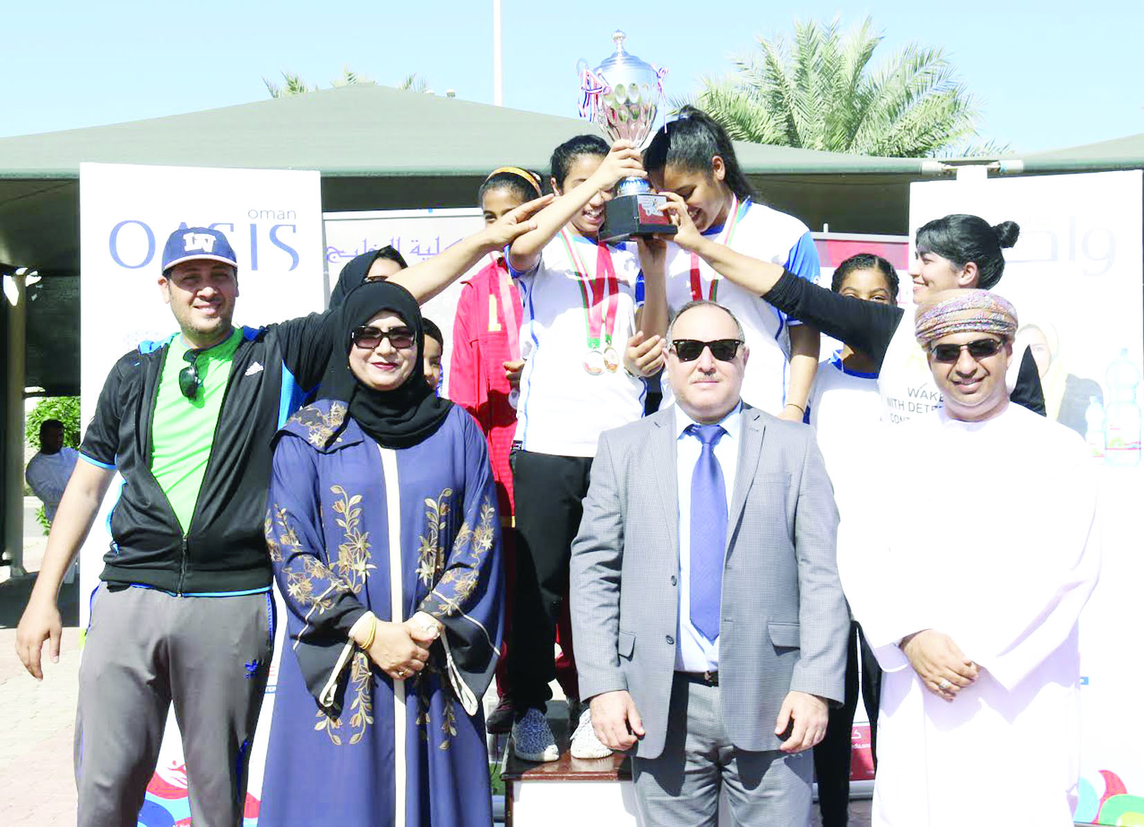 ختام بطولة ألعاب القوى لكلية الخليج ولجنة الرياضة المدرسية