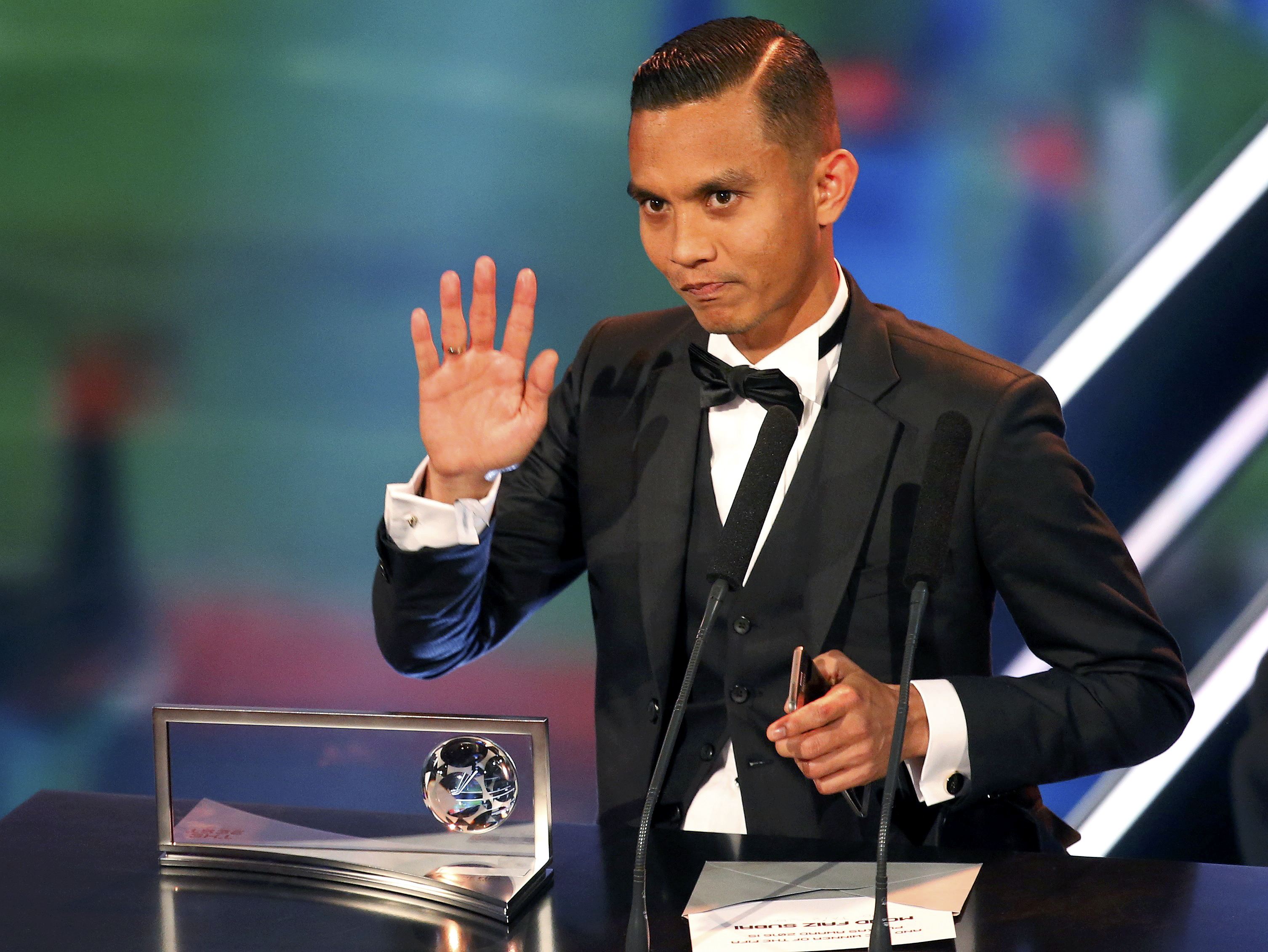Football: Malaysia delights in Mohd Faiz's goal of the year award